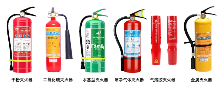 内蒙古不同火灾类别的灭火器选用
